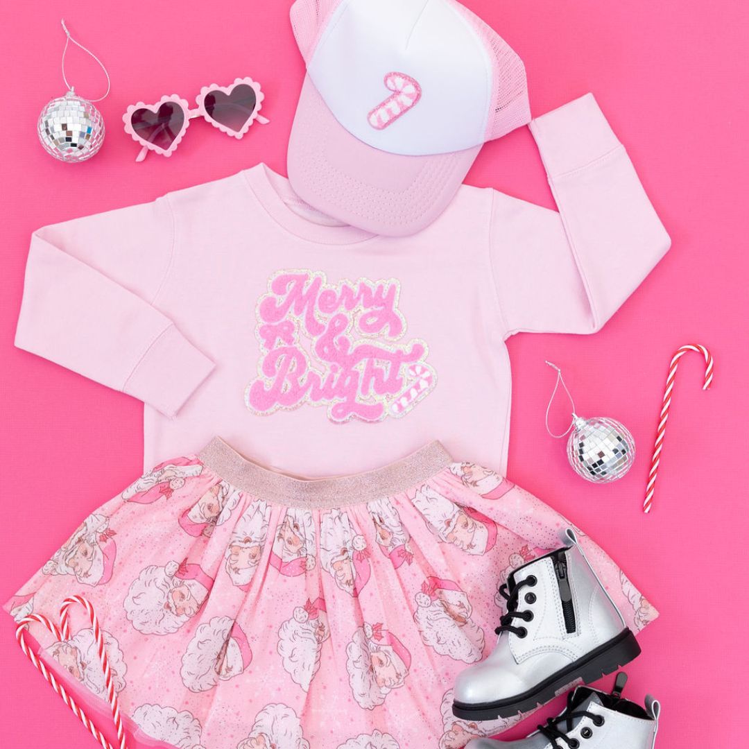 Merry and Bright Patch Seatshirt