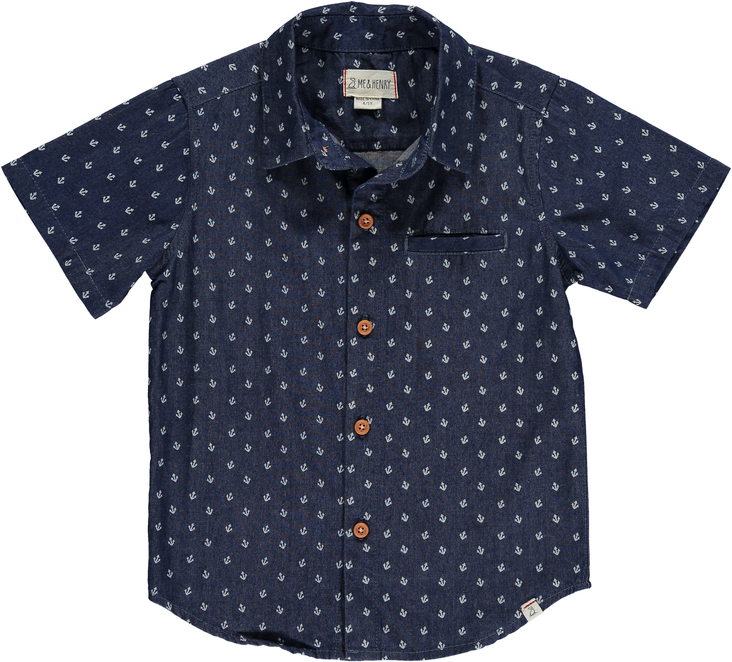 Chambray Anchor Woven Shirt