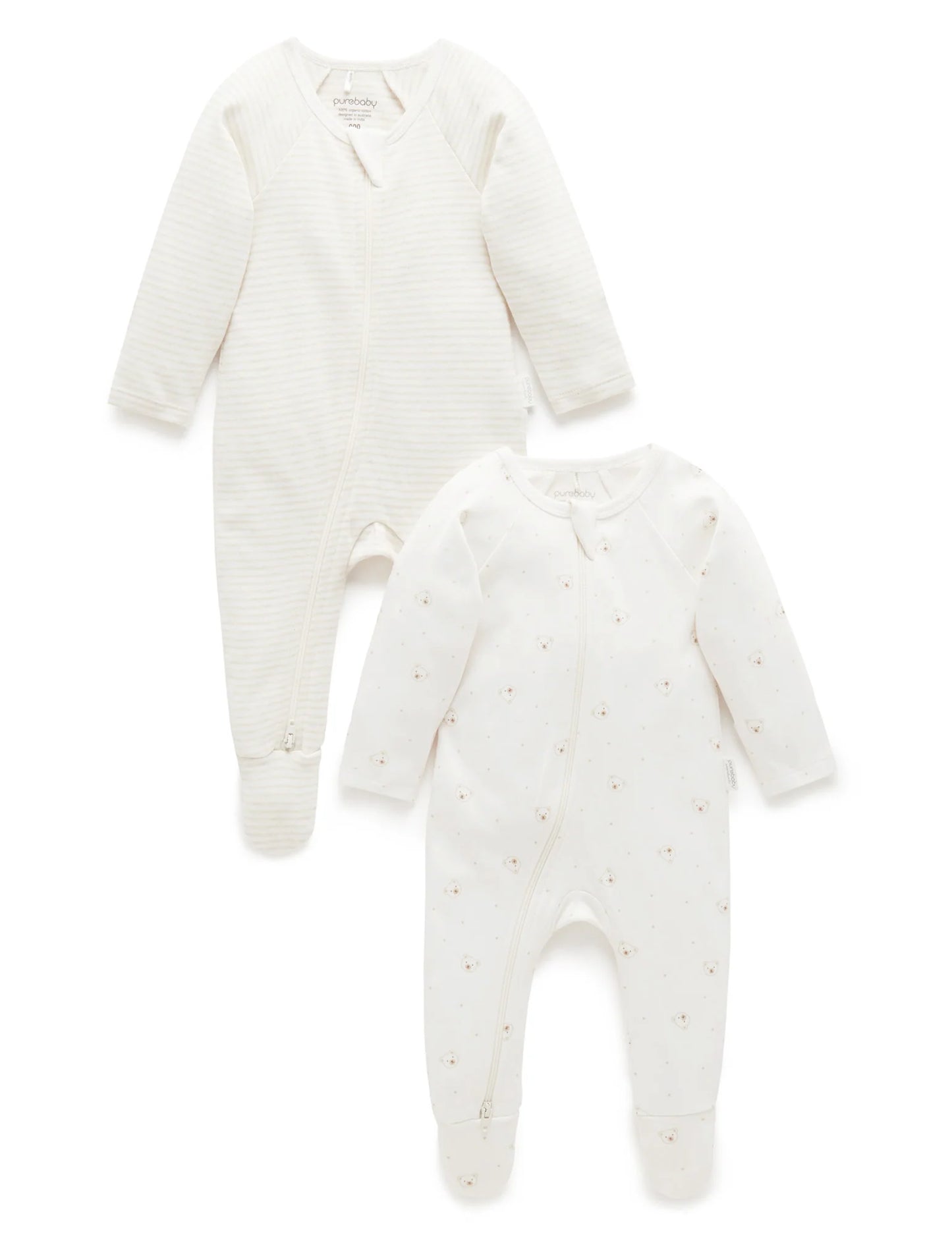 Vanilla Bear Footie