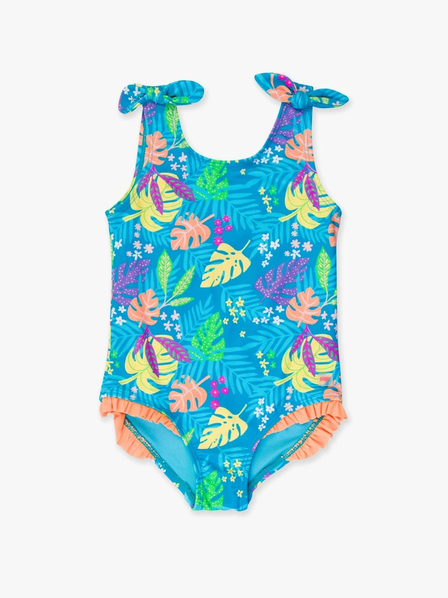 Neon Tiki Vibes One Piece Swim