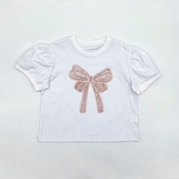 Coquette Bow Puff Sleeve Top