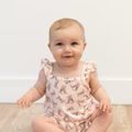 Cowhide Boots Flutter Romper