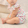 Ladybug Garden Ruffle Romper