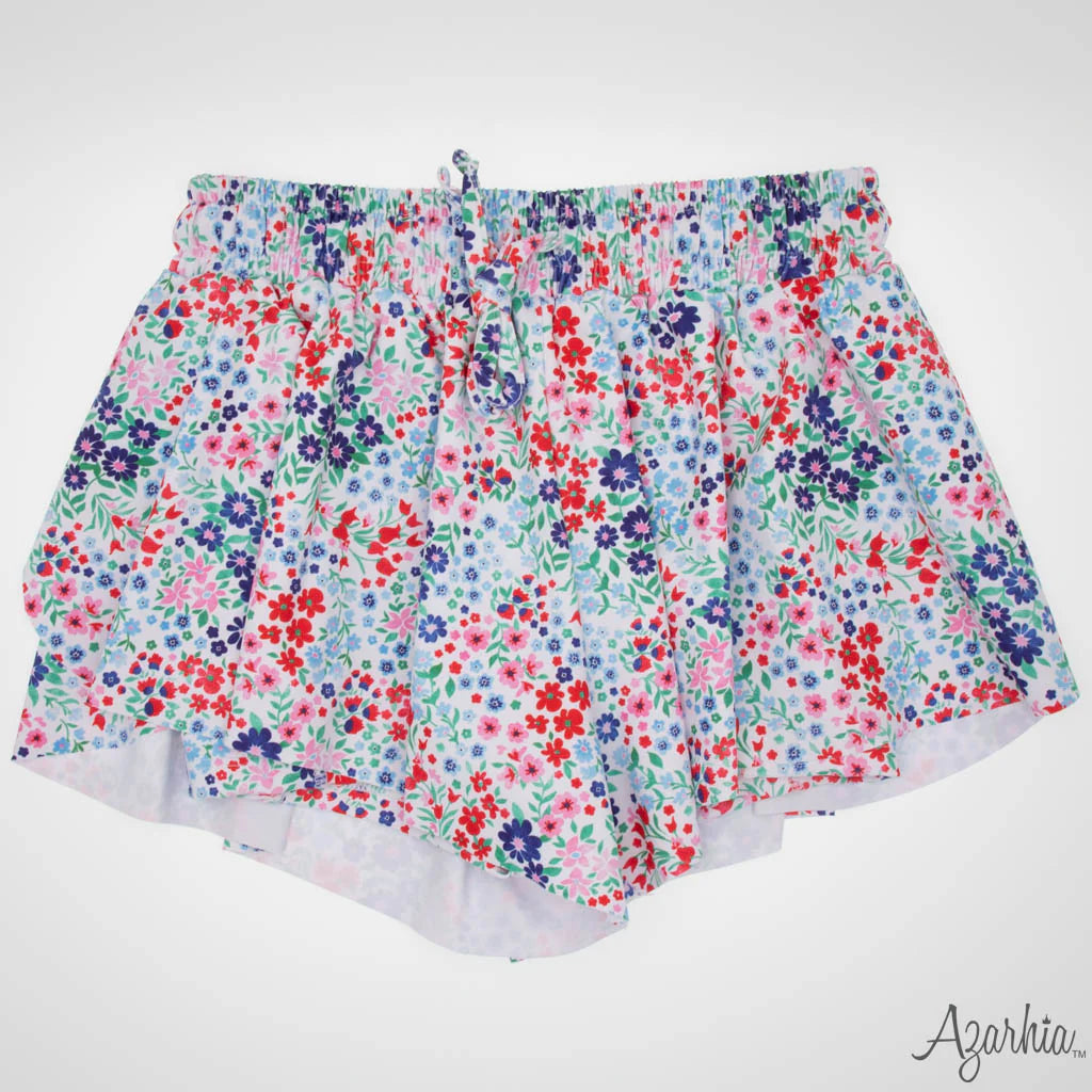 Liberty Flowers Butterfly Flowy Shorts