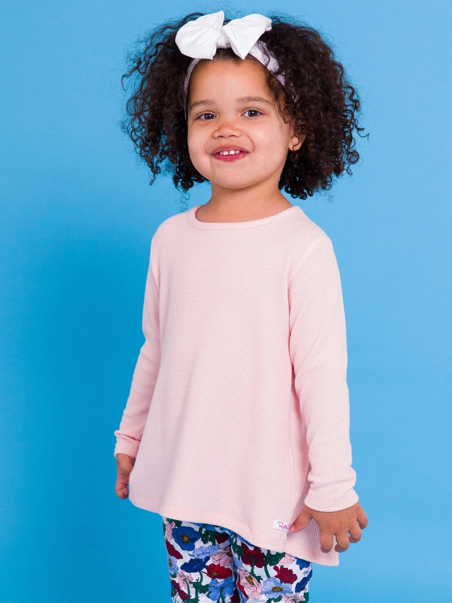 Light Pink Waffle Knit Top
