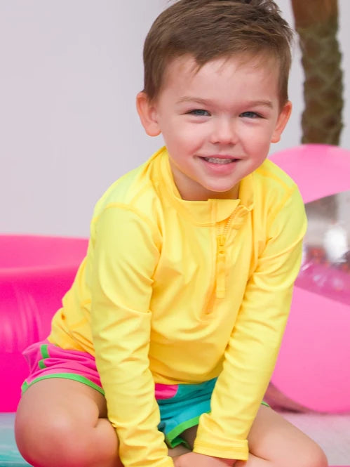 Neon Yellow Rash Guard