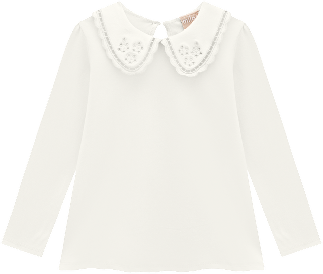 Ivory Lace Collar Shirt