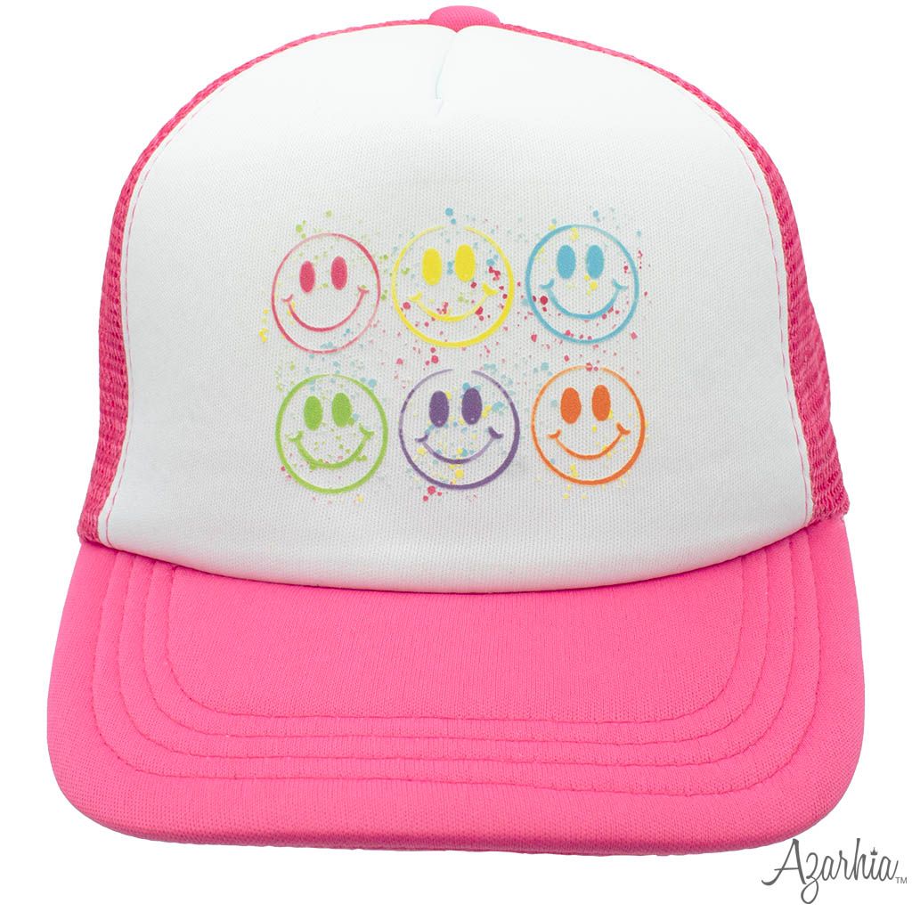 Splatter Smiley Youth Hat