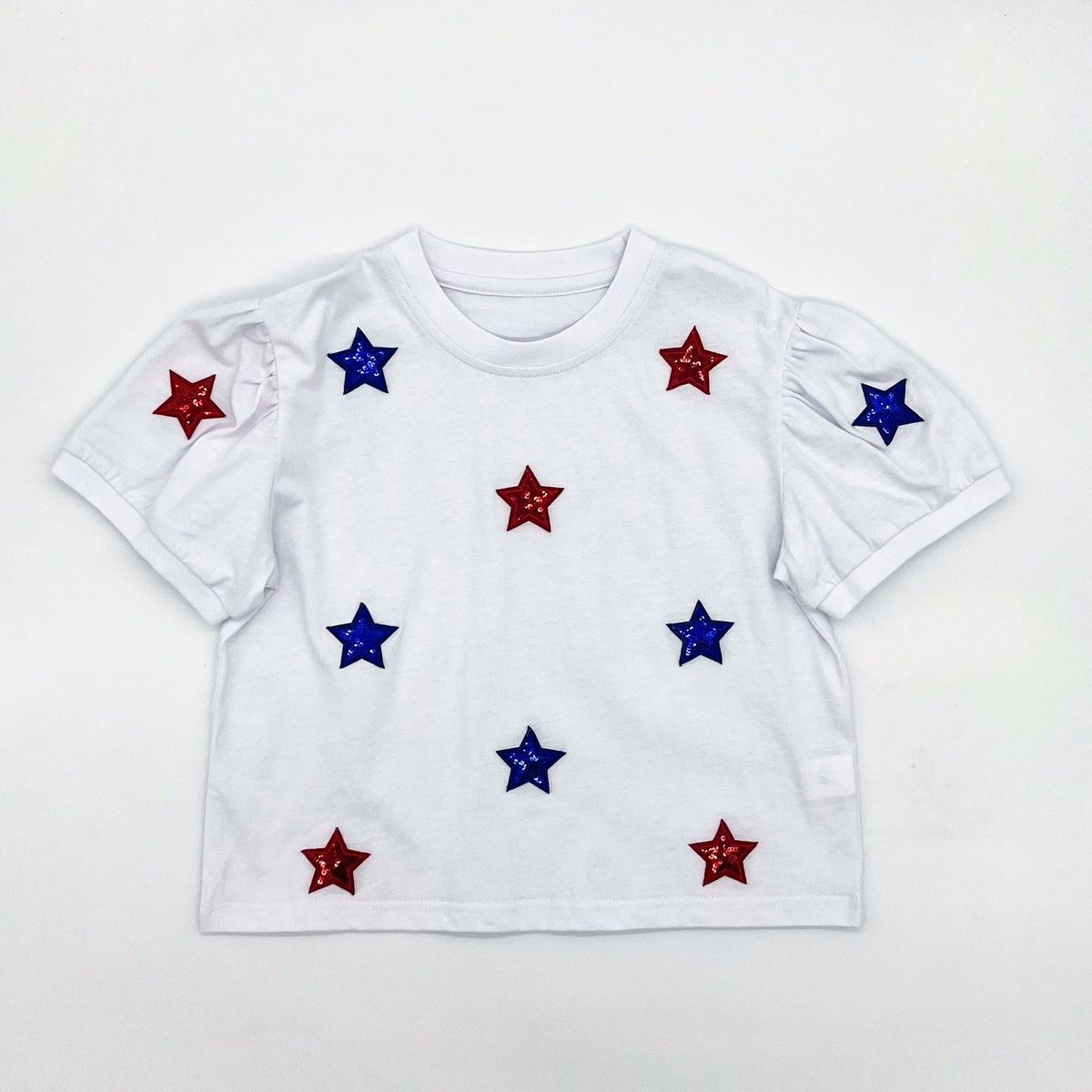 Red & Blue Stars Patch Shirt