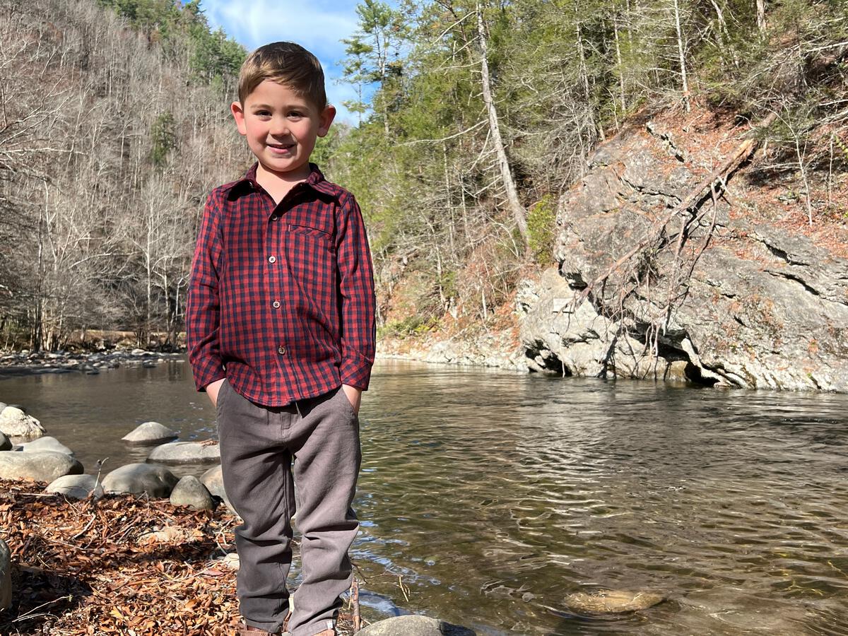 Rust/Orange Button Up