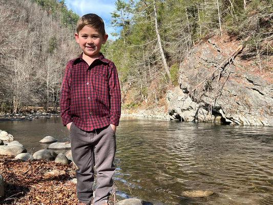 Rust/Orange Button Up