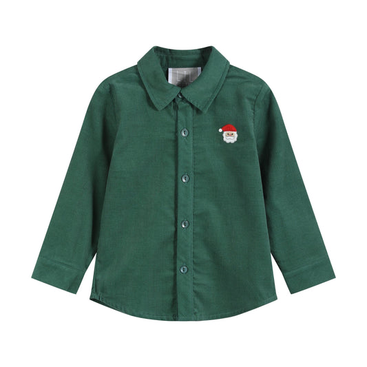 Corduroy Santa Shirt