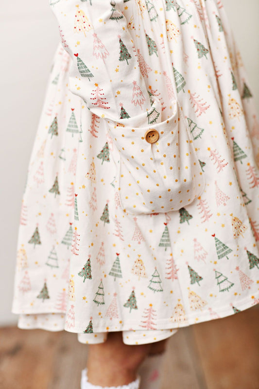 Pink Christmas Tree Twirl Dress