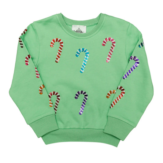 Candy Cane Adult Sweatshirt