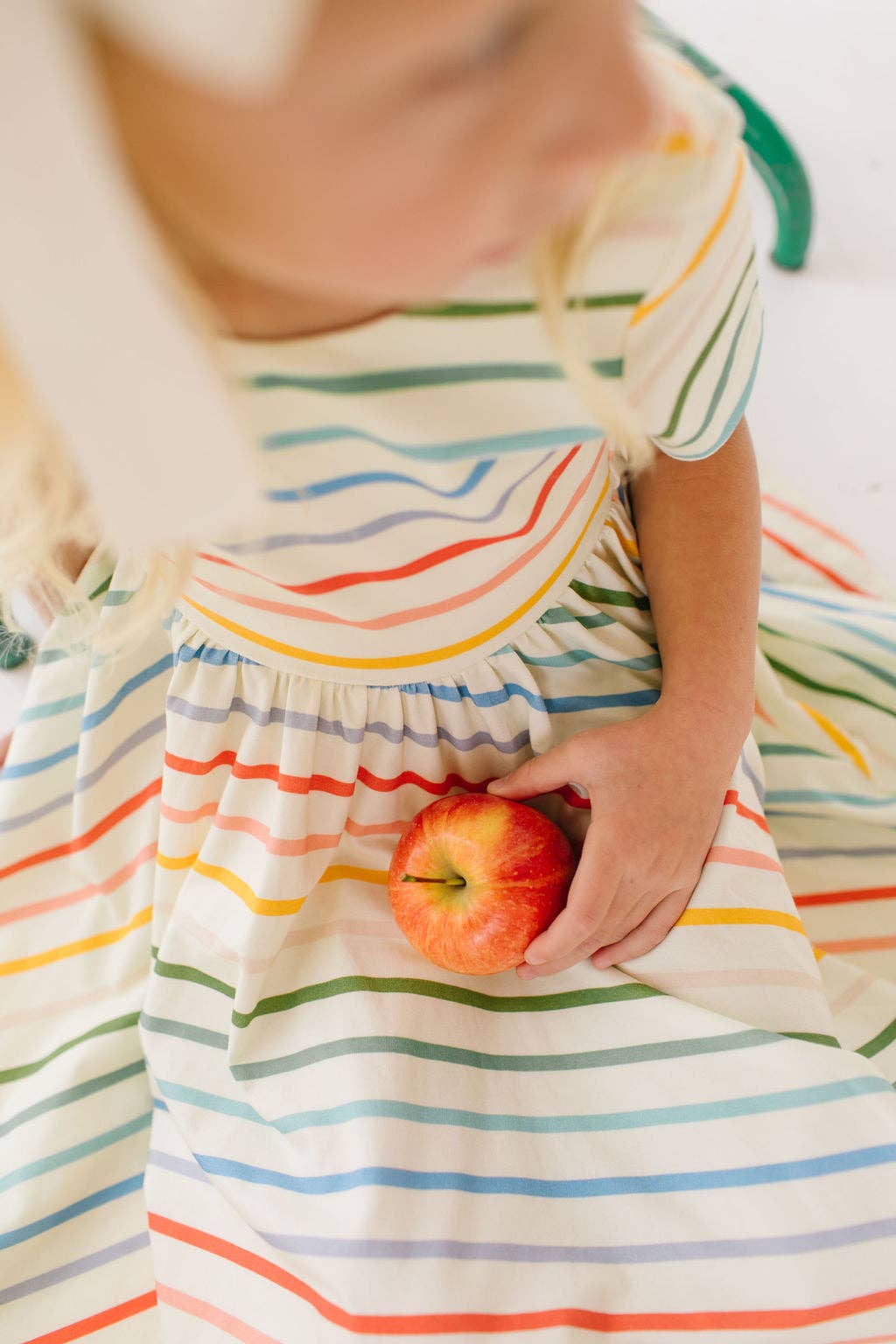 Primary Stripe Twirl Dress