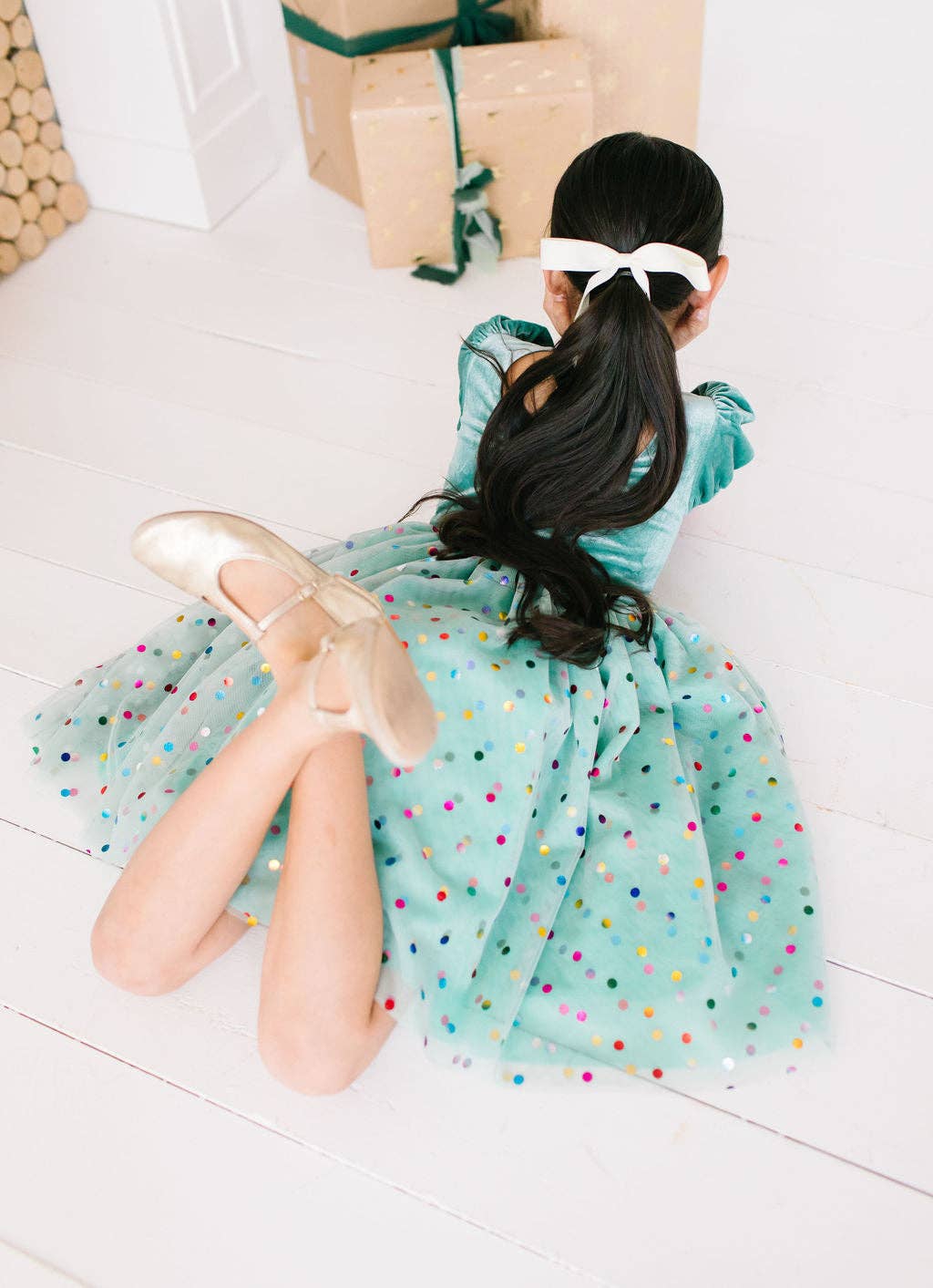 Diana Dress in Minty Confetti