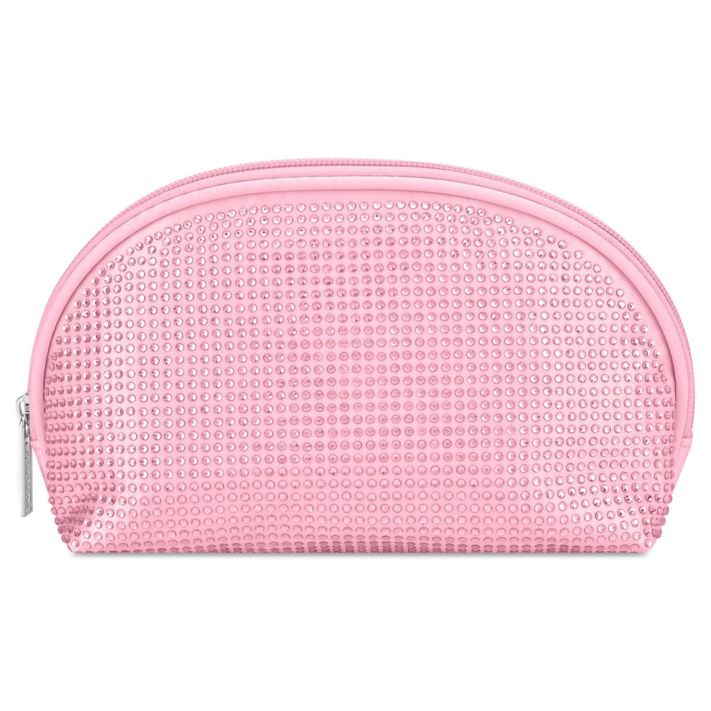 Pink Rhinestone Oval Bag