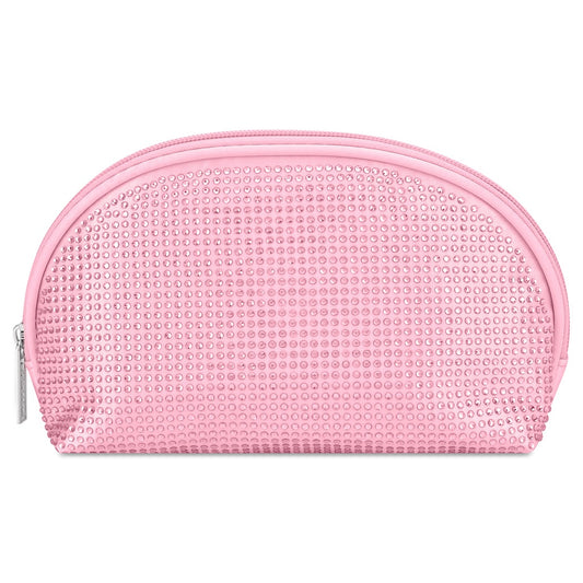 Pink Rhinestone Oval Bag