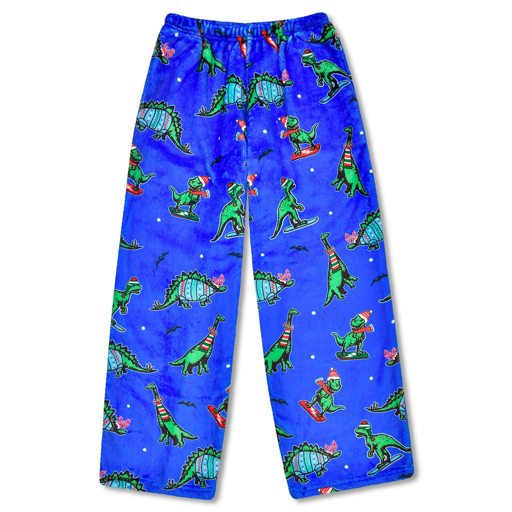 Holiday Plush Dino Pants