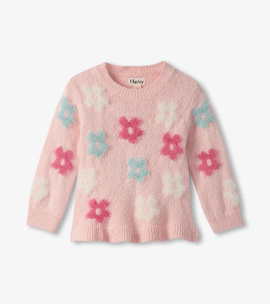 English Rose Flowers Sweater
