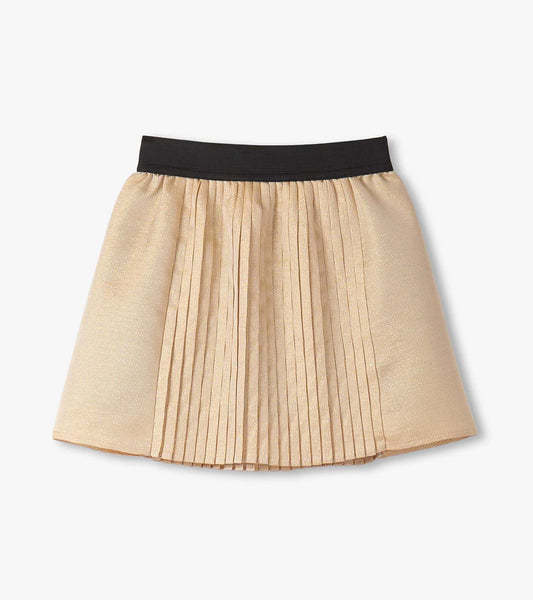Gold Pleated Skirt