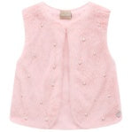 Pink Fur Pearl Vest