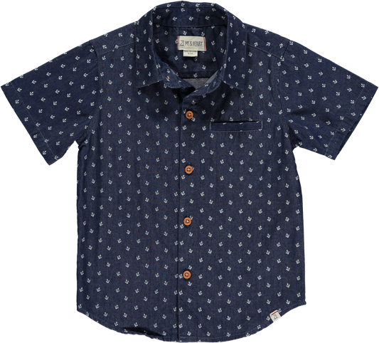 Chambray Anchor Woven Shirt