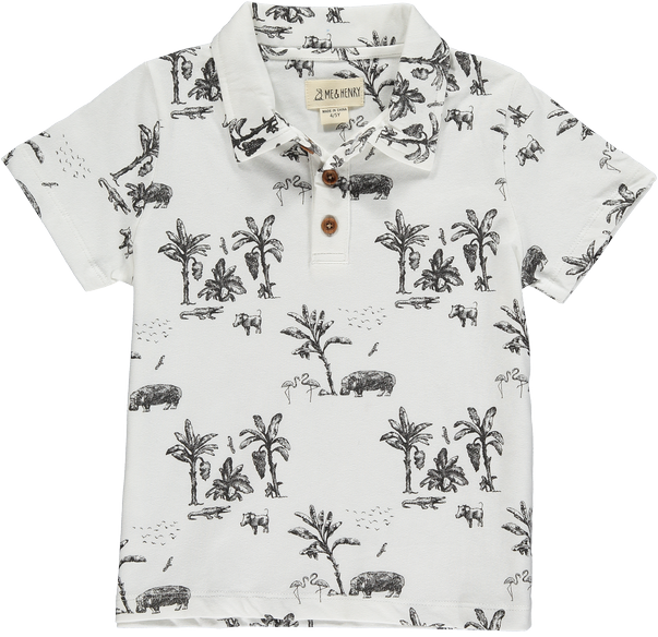 White Savannah Hippo Polo