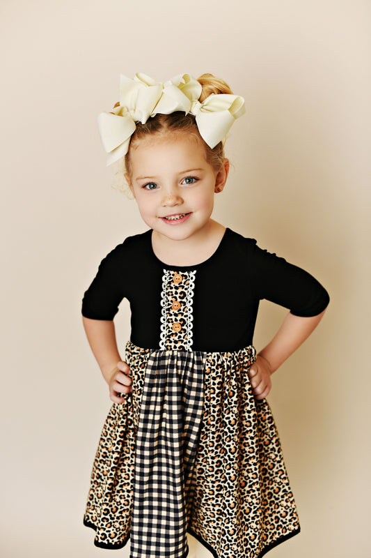 Leopard Bliss Twirl Dress