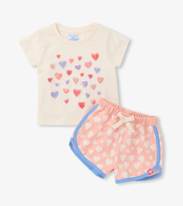 Hearts Shirt/Short Set