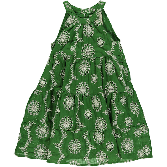 Green Eyelet Dress