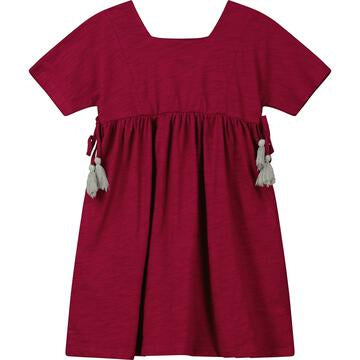 Plum Angel Sleeve Dress