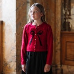 Black Bow Sweater Cardigan