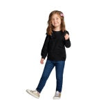 Black Bow Sweatshirt Set