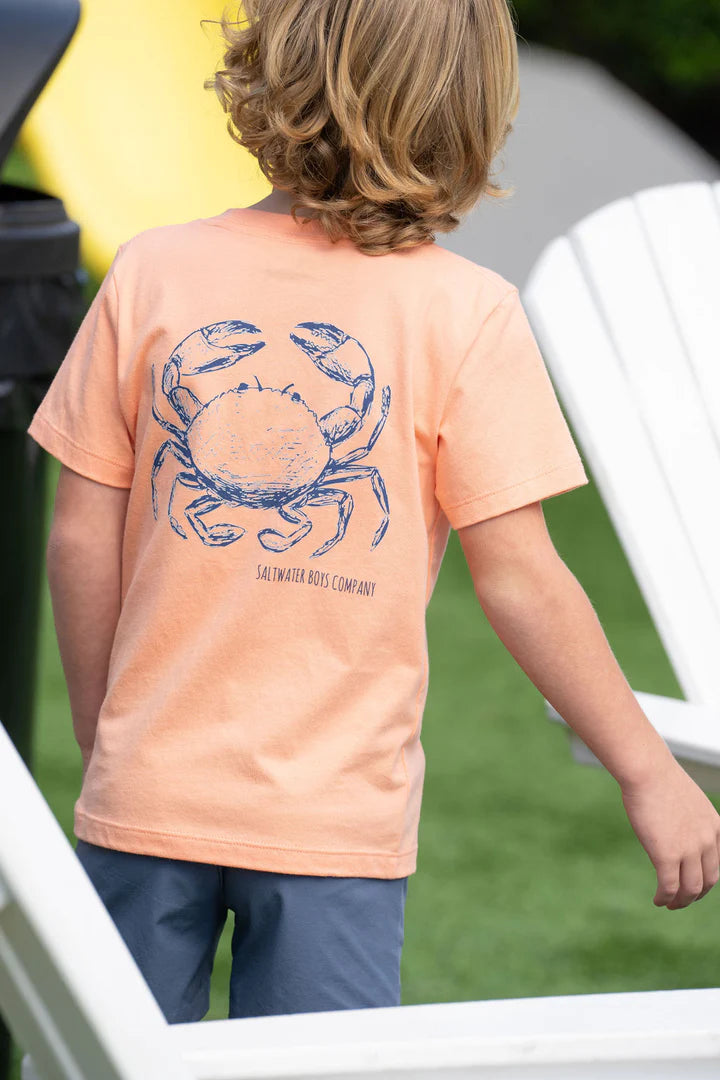 Blue Crab Short Sleeve Top