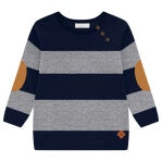 Blue/Grey Striped Sweater