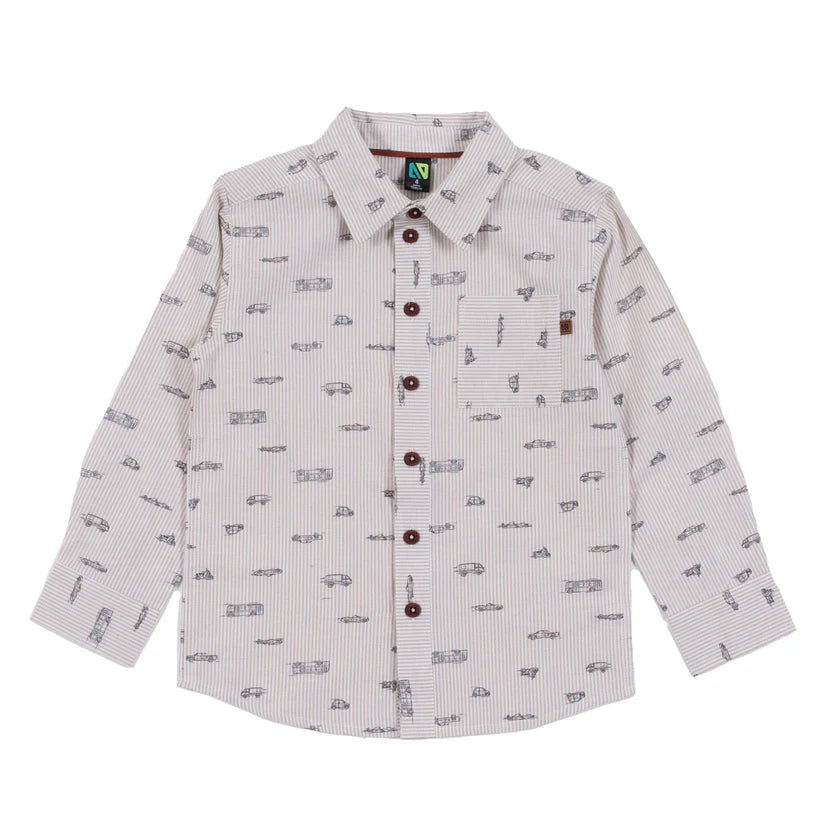 Transportation Button Up
