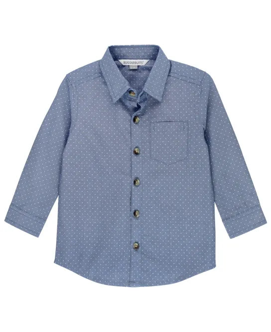 Chambray Dot L/S Button Down