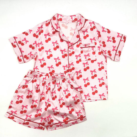 Cherry Silk Pajamas
