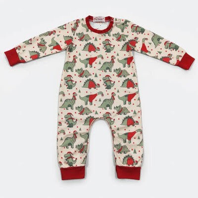 Dino Christmas Romper