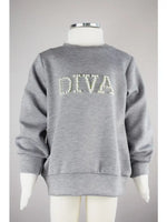 Diva Grey Sweatshirt