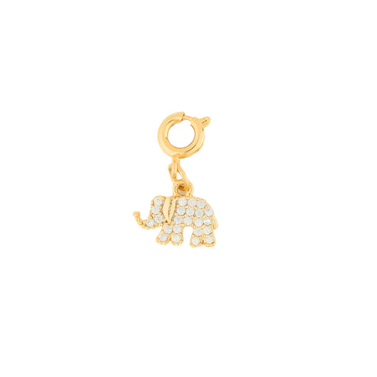 Crystal Elephant Charm