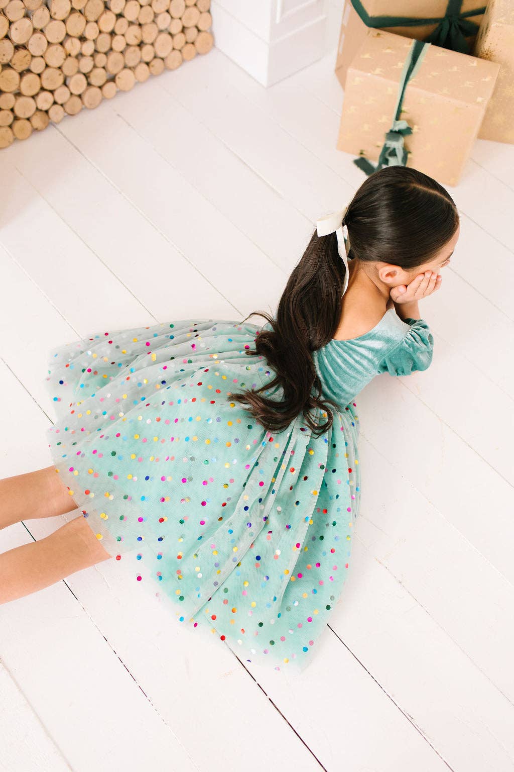 Diana Dress in Minty Confetti