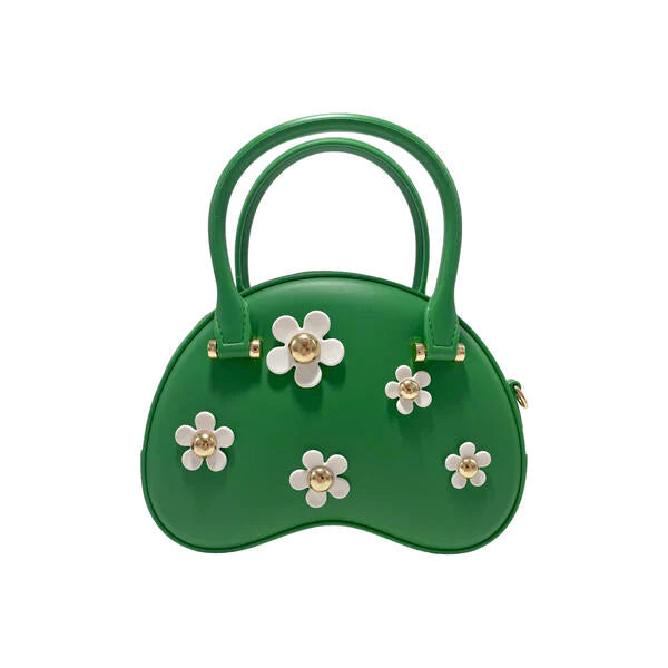 Kelly Green Floral Purse