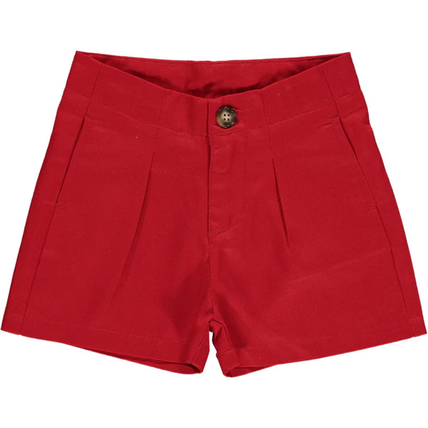 Hattie Red Shorts
