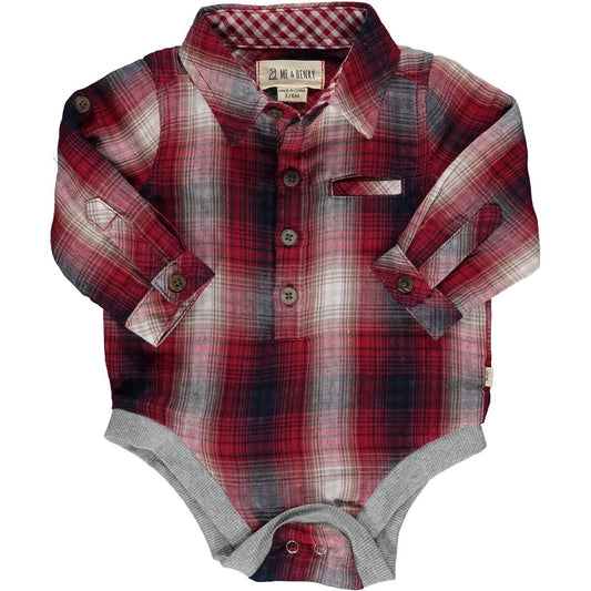 Jasper Red/Navy Onesie