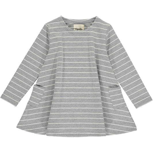 Leena Grey Stripe Dress