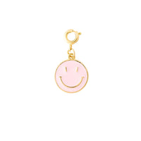 Light Pink Smiley Charm