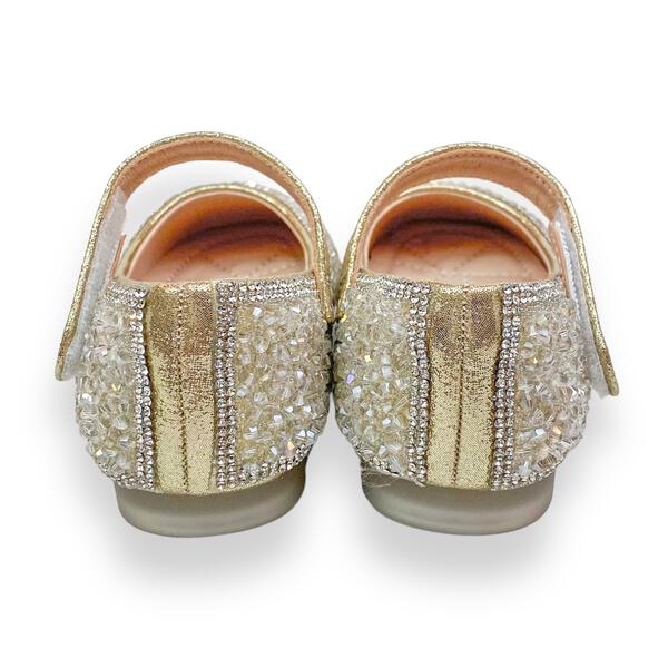 Light Gold Bead Stone Shoe