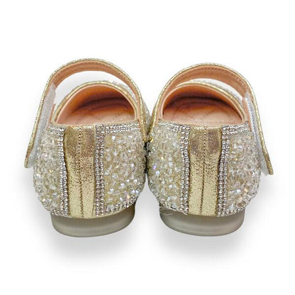 Light Gold Bead Stone Shoe